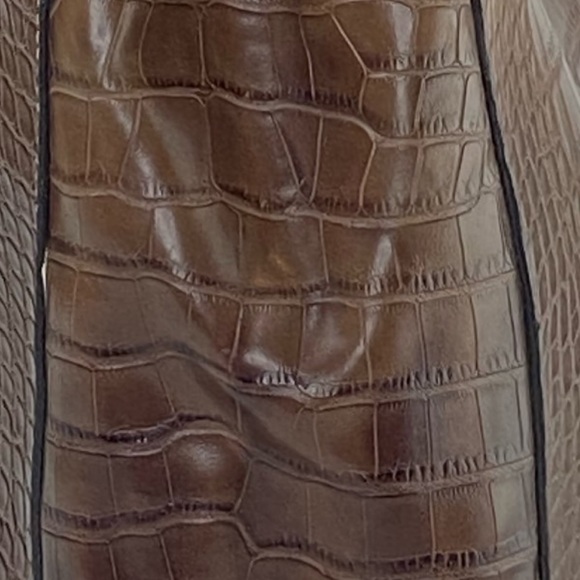 Tommy Hilfiger Embossed Croc Leather Shoulder Bag - Picture 5 of 8